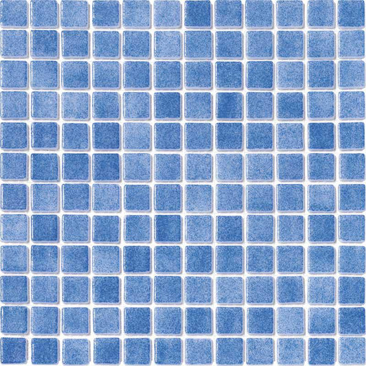 Fog Light Blue Non-Slip Glass Mosaic Tile