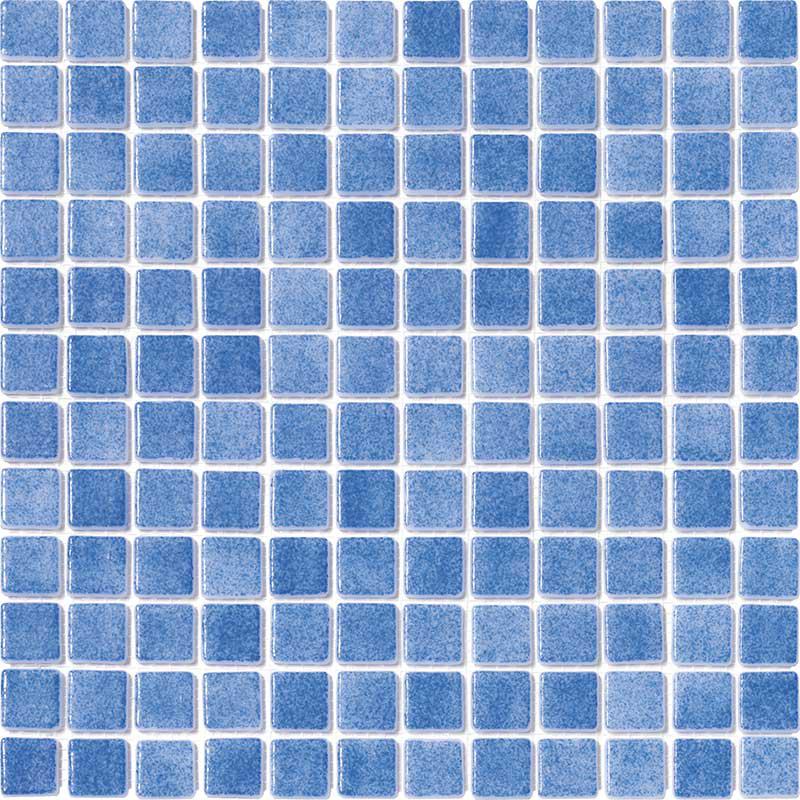 Fog Light Blue Glass Mosaic Tile