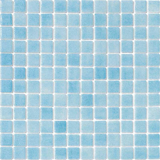 Fog Celestial Blue Non-Slip Glass Mosaic Tile