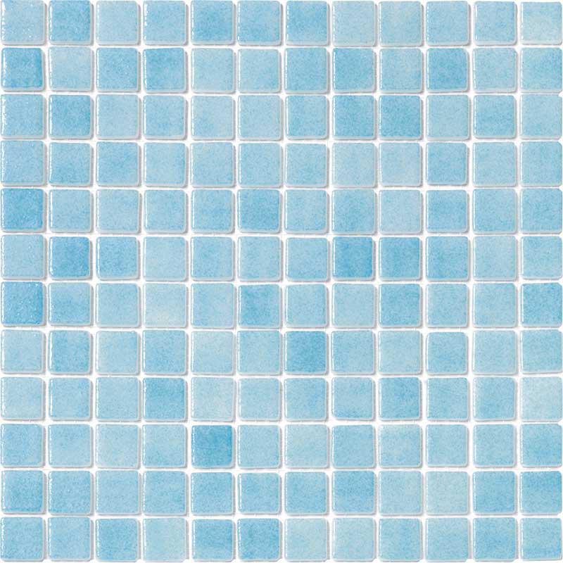 Fog Celestial Blue Glass Mosaic Tile