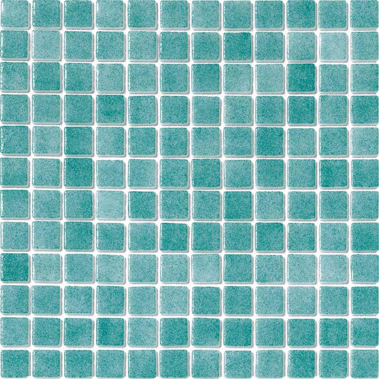 Fog Turquoise Green Glass Mosaic Tile