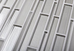 Fabrique White Linear Glass Mosaic Tile | Tile Club