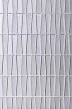 Fabrique White Triangle Glass Mosaic Tile | Tile Club
