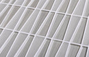 White triangle glass mosaic tile 4