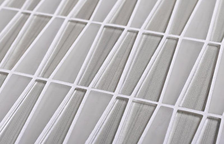 White triangle glass mosaic tile 4