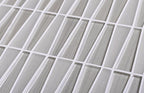 White triangle glass mosaic tile 4