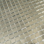 0 6" Mini Mirrored Squares Glass Tile | Tile Club