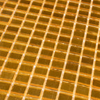 0 8" Yellow Gold Mini Mirrored Squares Glass Tile | Tile Club