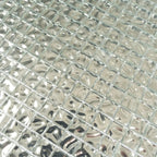 0 6" Wavy Silver Squares Glass Tile | Tile Club