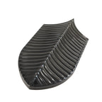 Plume Black Feather Ceramic Tile | Tile Club