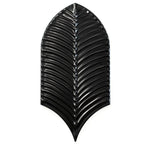 Plume Black Feather Ceramic Tile | Tile Club