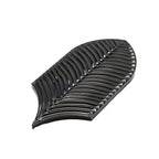 Plume Black Feather Ceramic Tile | Tile Club