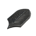 Plume Black Feather Ceramic Tile | Tile Club