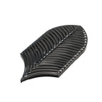 Plume Black Feather Ceramic Tile | Tile Club
