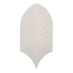 Plume Crystal Crackle Feather Ceramic Tile