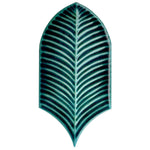 Plume Jade Crackle Feather Ceramic Tile