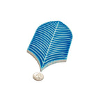 Plume Water Crackle Feather Ceramic Tile