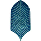 Plume Water Crackle Feather Ceramic Tile