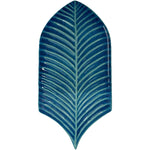 Plume Water Crackle Feather Ceramic Tile