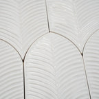 Plume White Feather Ceramic Tile | Tile Club