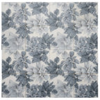 Bluma Floral Blue Etched Marble Mosaic | Tile Club