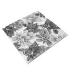 Bluma Floral Gray Etched Marble Mosaic | Tile Club