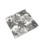 Bluma Floral Gray Etched Marble Mosaic