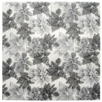 Bluma Floral Gray Etched Marble Mosaic