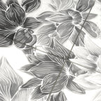 Bluma Floral Gray Etched Marble Mosaic | Tile Club