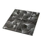 Bluma Gingko Black Etched Marble Mosaic | Tile Club