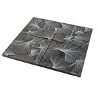 Bluma Gingko Black Etched Marble Mosaic | Tile Club