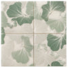 Bluma Gingko Green Etched Marble Mosaic