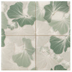 Bluma Gingko Green Etched Marble Mosaic | Tile Club