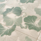 Bluma Gingko Green Etched Marble Mosaic