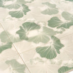 Bluma Gingko Green Etched Marble Mosaic