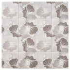 Bluma Gingko Taupe Etched Marble Mosaic | Tile Club