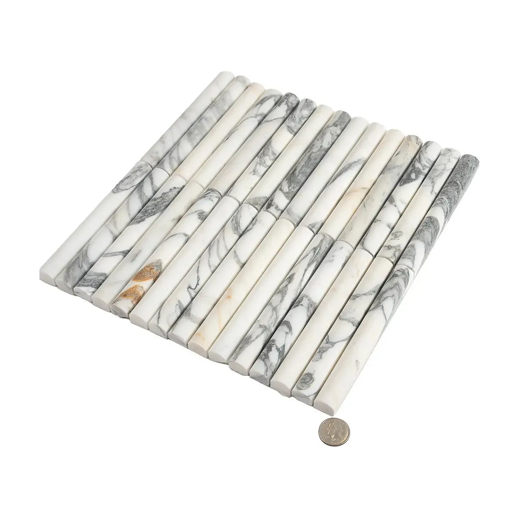 True Arabescato Arc Fluted | Tile Club
