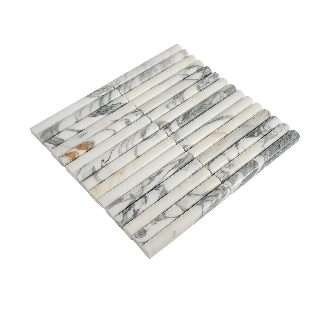True Arabescato Arc Fluted | Tile Club