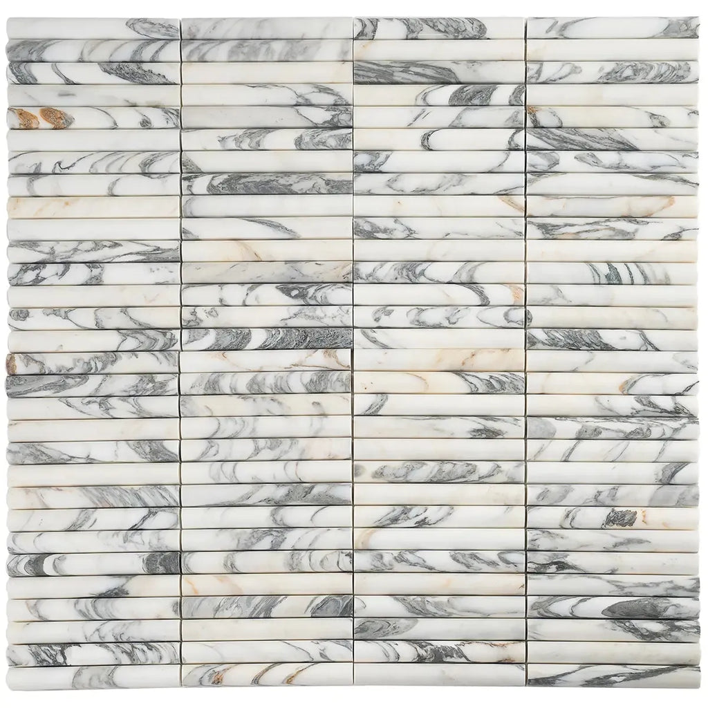 True Arabescato Arc Fluted | Tile Club