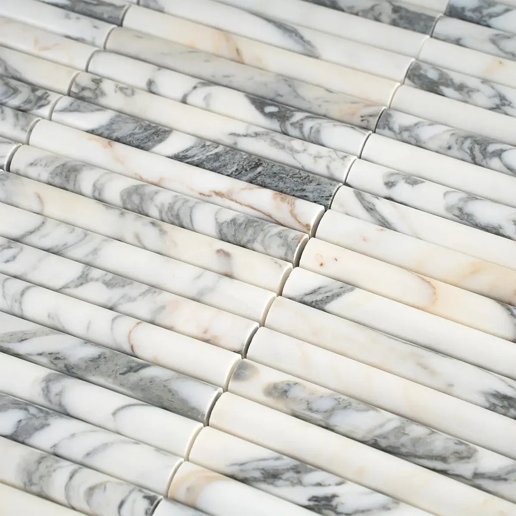 True Arabescato Arc Fluted | Tile Club