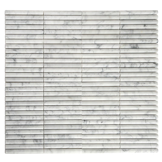 True Carrara Arc Fluted | Tile Club