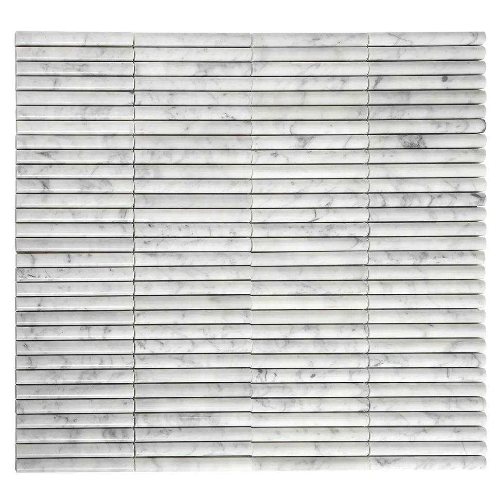 True Carrara Arc Fluted | Tile Club