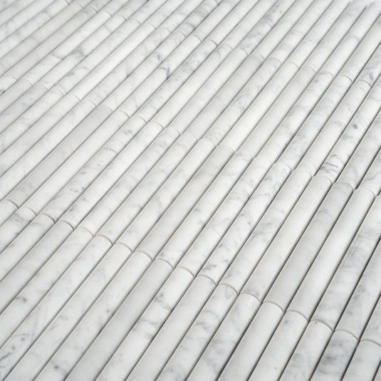 True Carrara Arc Fluted | Tile Club