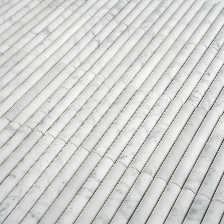 True Carrara Arc Fluted | Tile Club