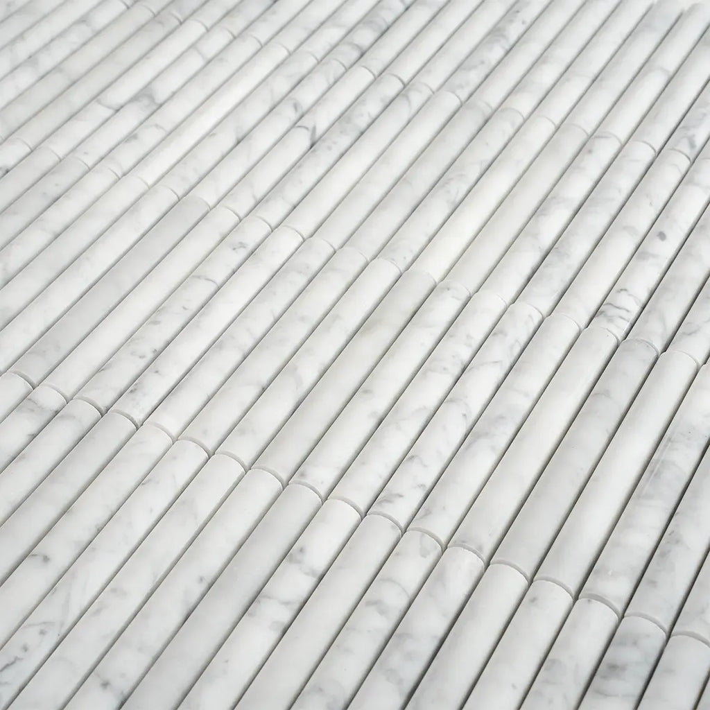 True Carrara Arc Fluted | Tile Club