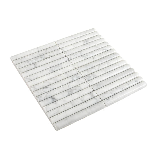 True Carrara Arc Fluted | Tile Club