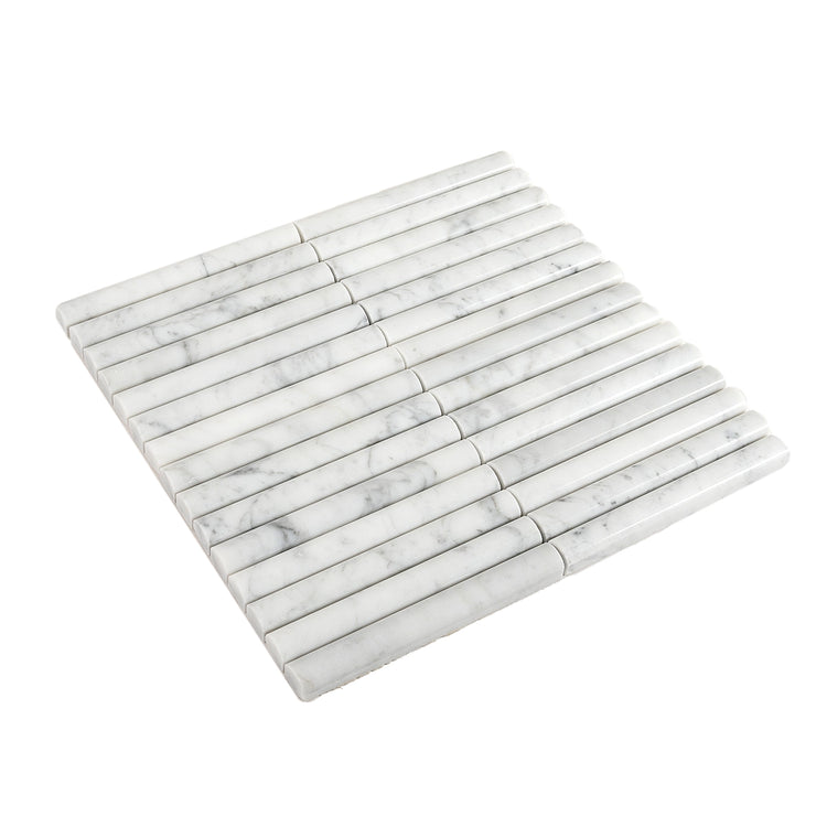 True Carrara Arc Fluted | Tile Club