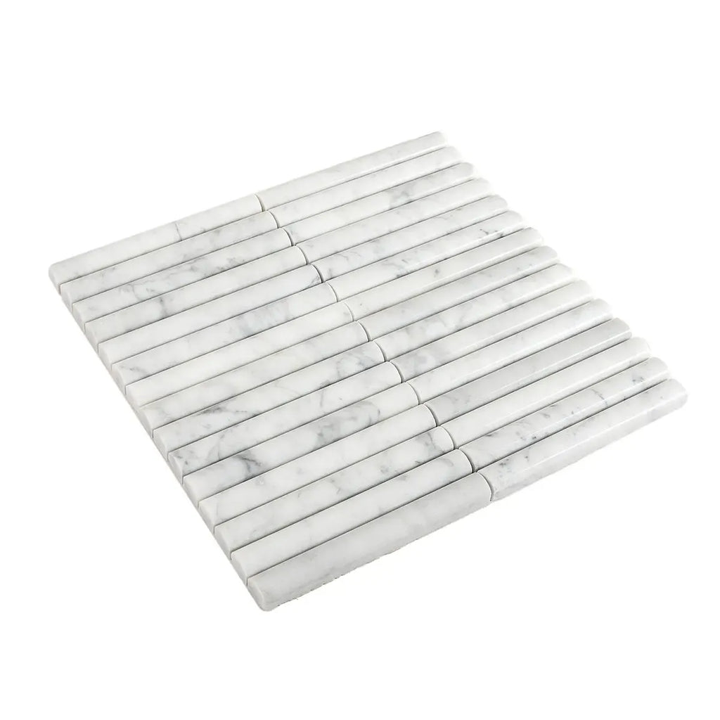 True Carrara Arc Fluted | Tile Club