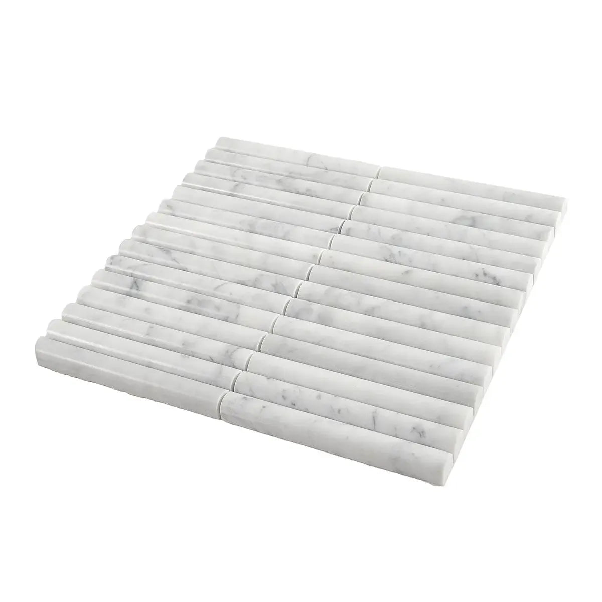 True Carrara Arc Fluted | Tile Club