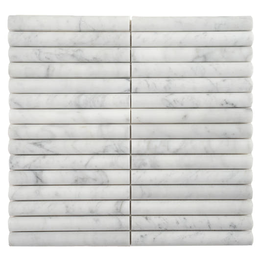 True Carrara Arc Fluted | Tile Club